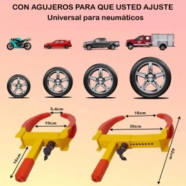 Seguro antirrobo para llantas de autos